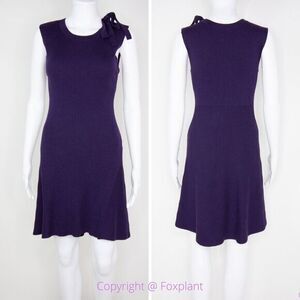Love Scarlet purple sleeveless‎ high-low hem sweater dress, size PXS